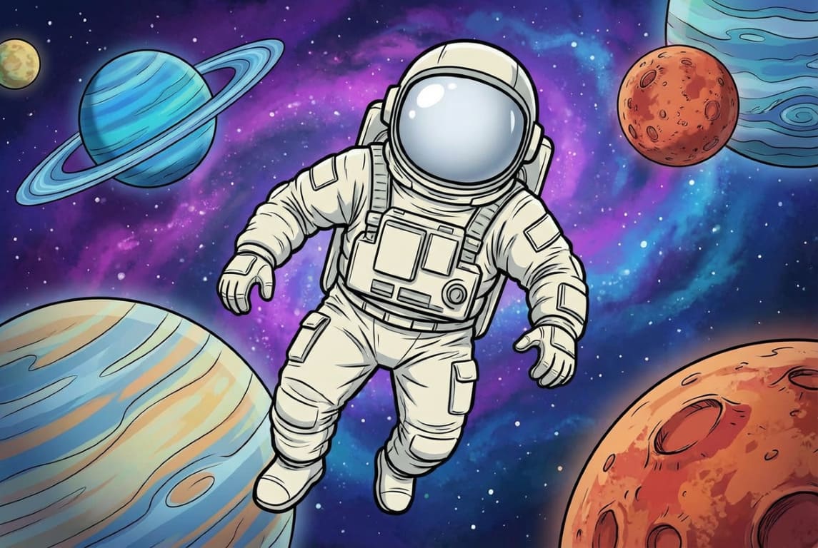 ''Kosmonautas'' Plakatelis