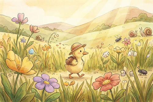 ''Ančiukas su kepuriuku'' Plakatelis