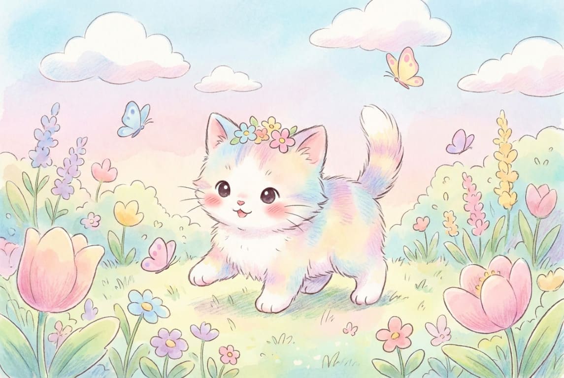 ''Kačiukas gėlyčiukas'' Plakatelis