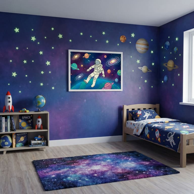 ''Kosmoso platybės'' Plakatelis