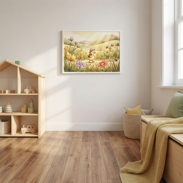 ''Ančiukas su kepuriuku'' Plakatelis