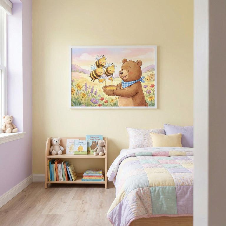 ''Bitutės medutės'' Plakatelis